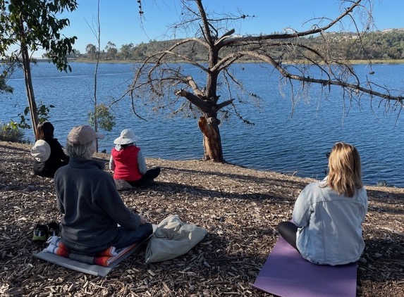Outdoor meditation class